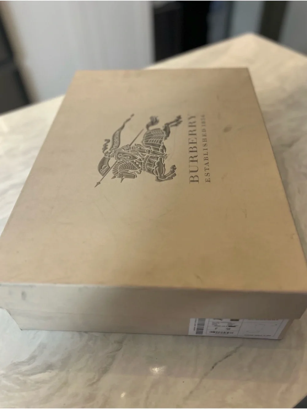 Burberry Beige Plaid Rubber Rain Boots